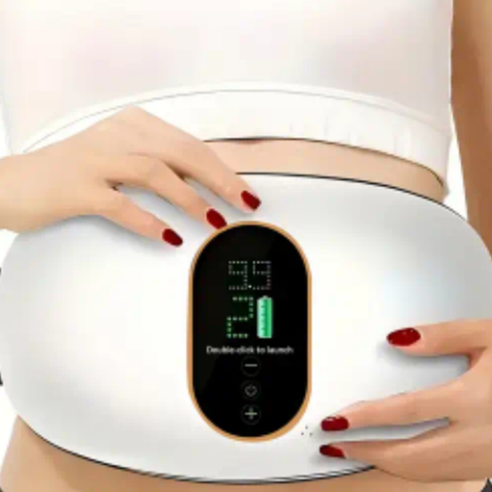 White Abdominal Slimming Belt